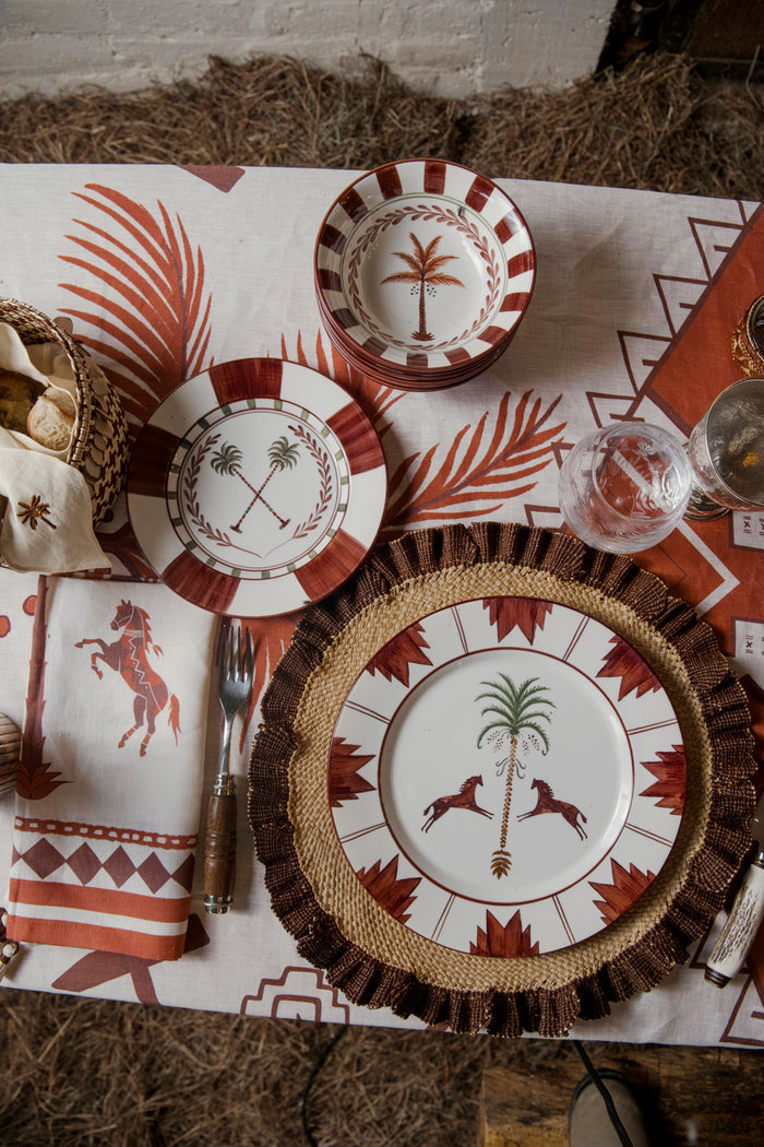 Duelo De Titanes Cloth Napkin Set of 4 - Johanna Ortiz
