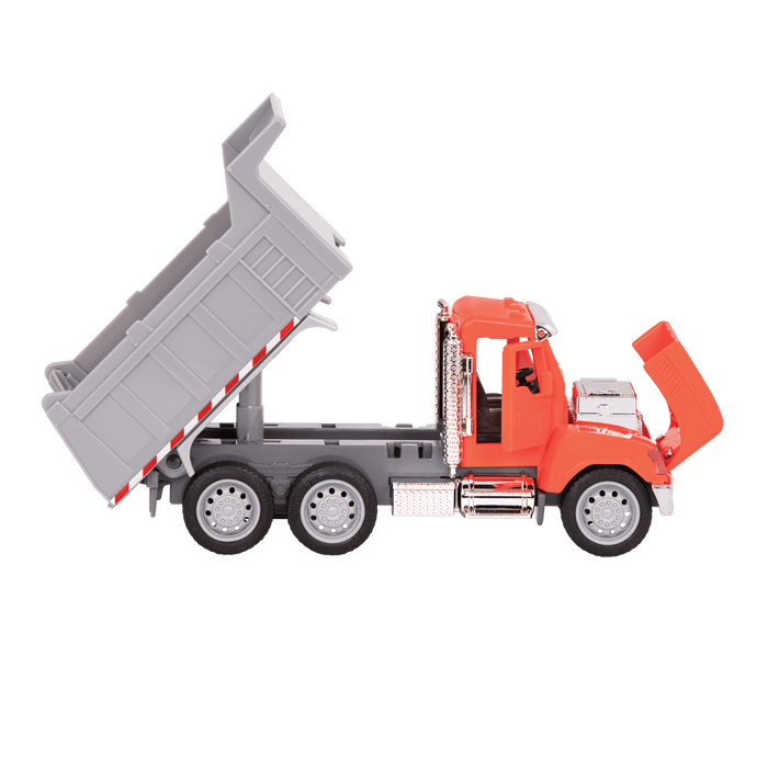 Small Micro Series Orange toy dump truck