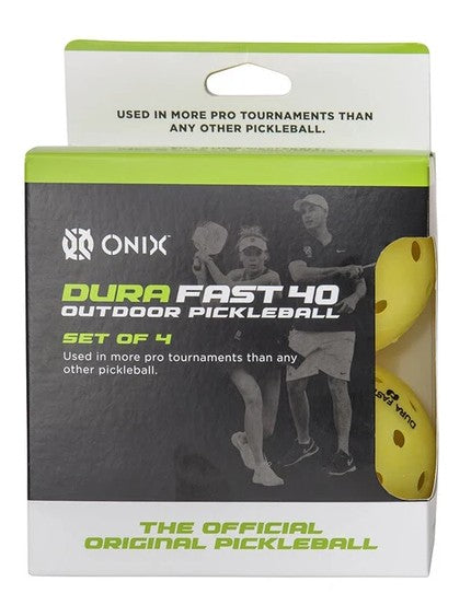 DuraFast 40 Outdoor Pickleballs (4x)