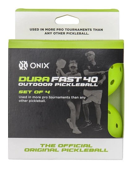 DuraFast 40 Outdoor Pickleballs (4x)