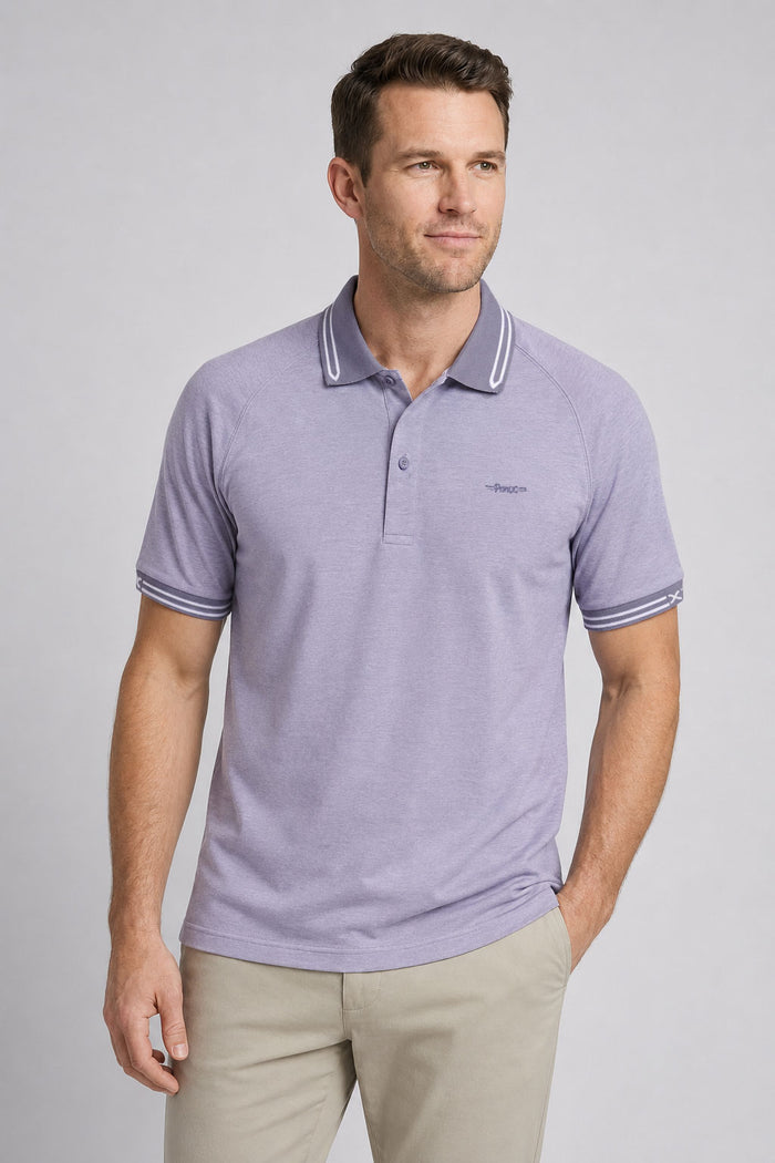 Eldrick | Men's Two-Tone Pique Polo