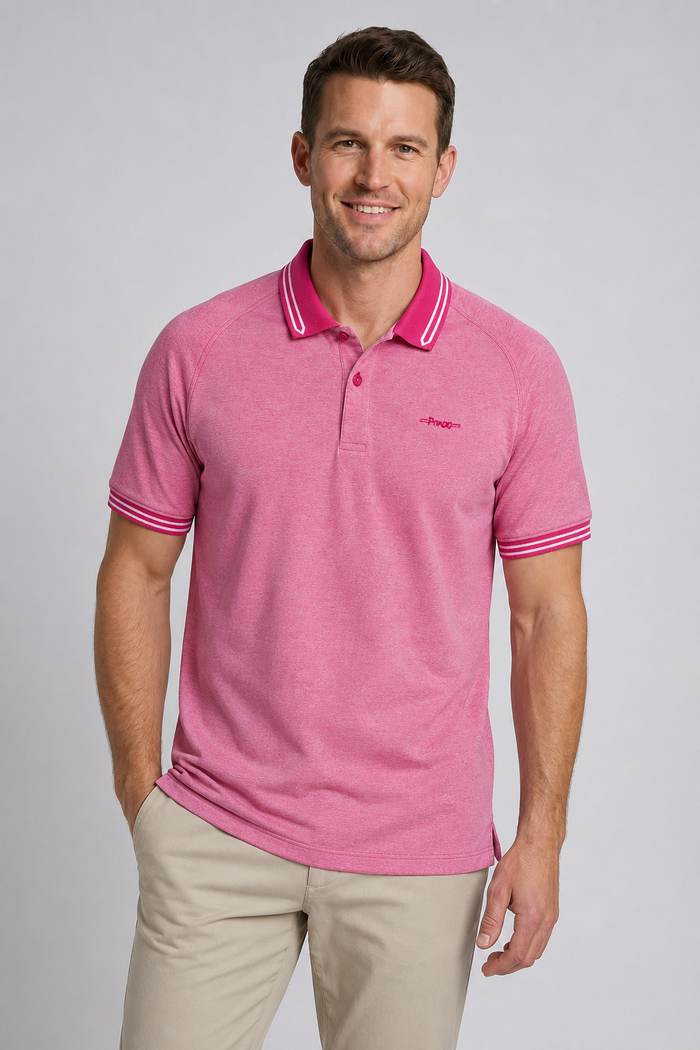 Eldrick | Men's Two-Tone Pique Polo