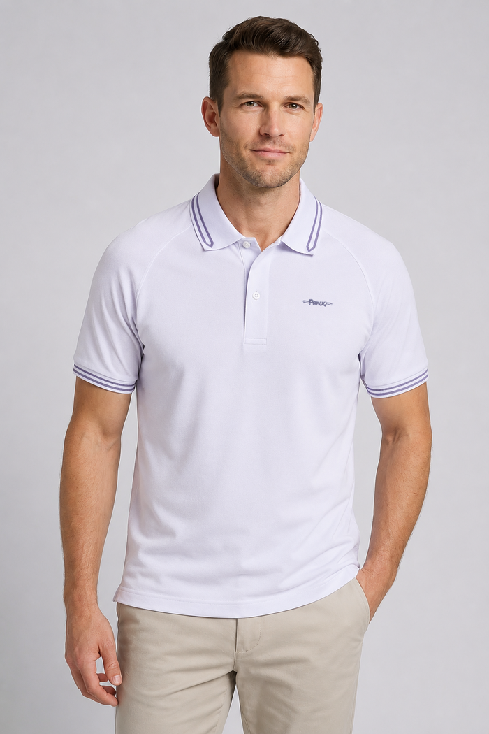Eldrick | Men's Two-Tone Pique Polo