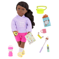 Our Generation 18-inch Doll Elissa with camping accessories