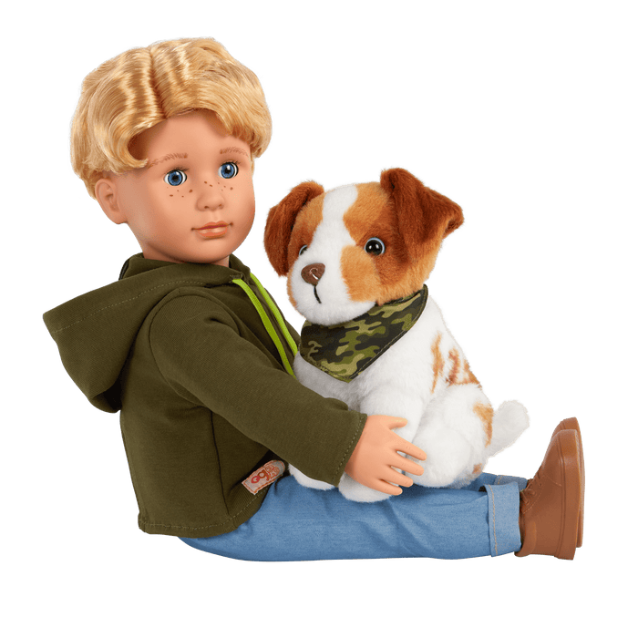 Our Generation 18-inch Boy Doll Elliot & Pet Dog Plush Accessories