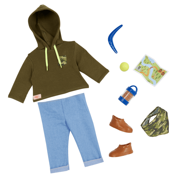 Our Generation 18-inch Boy Doll Elliot & Pet Dog Plush Accessories
