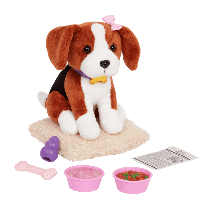 Our Generation 18-inch Doll Ember & Pet Dog Plush Elsie