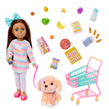 Emmie, Biscuit & Shopping Cart Playset - Glitter Girls