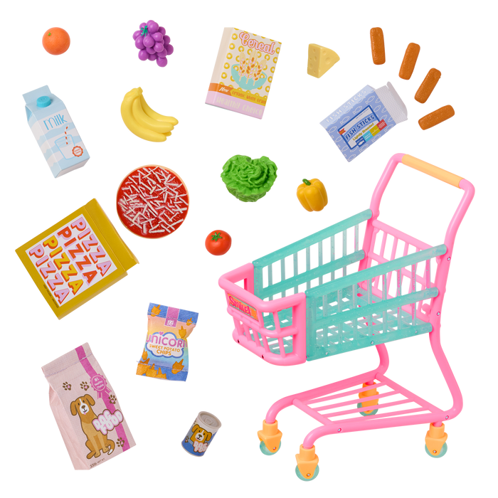 Emmie, Biscuit & Shopping Cart Playset - Glitter Girls