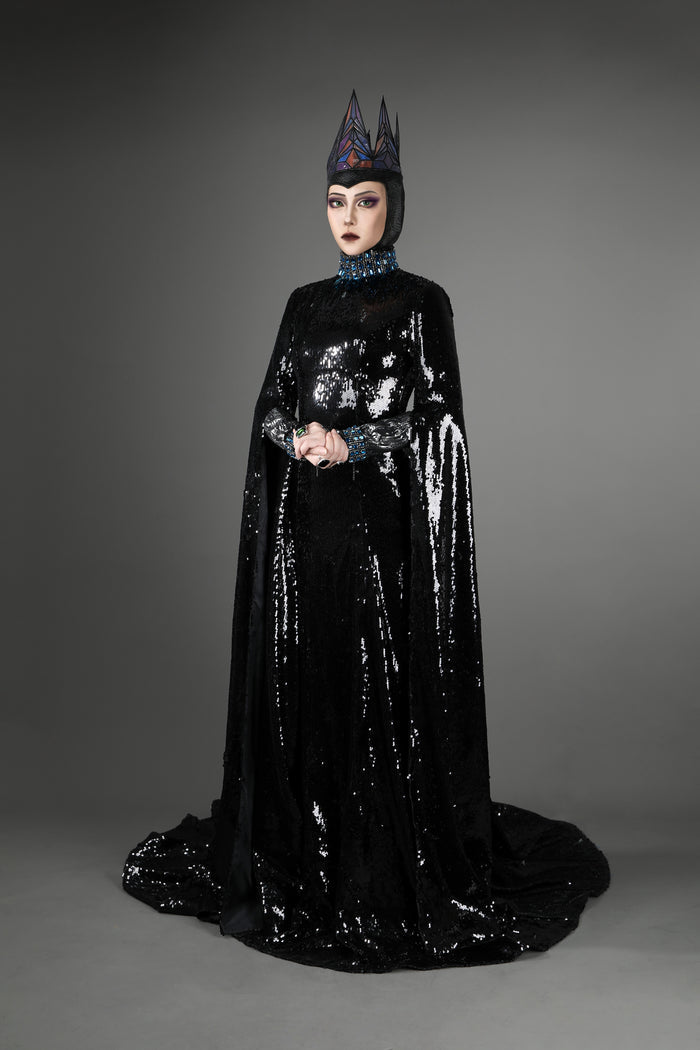 Evil Queen Costume - Snow White Villain Cosplay Full Set - Halloween Bodysuit