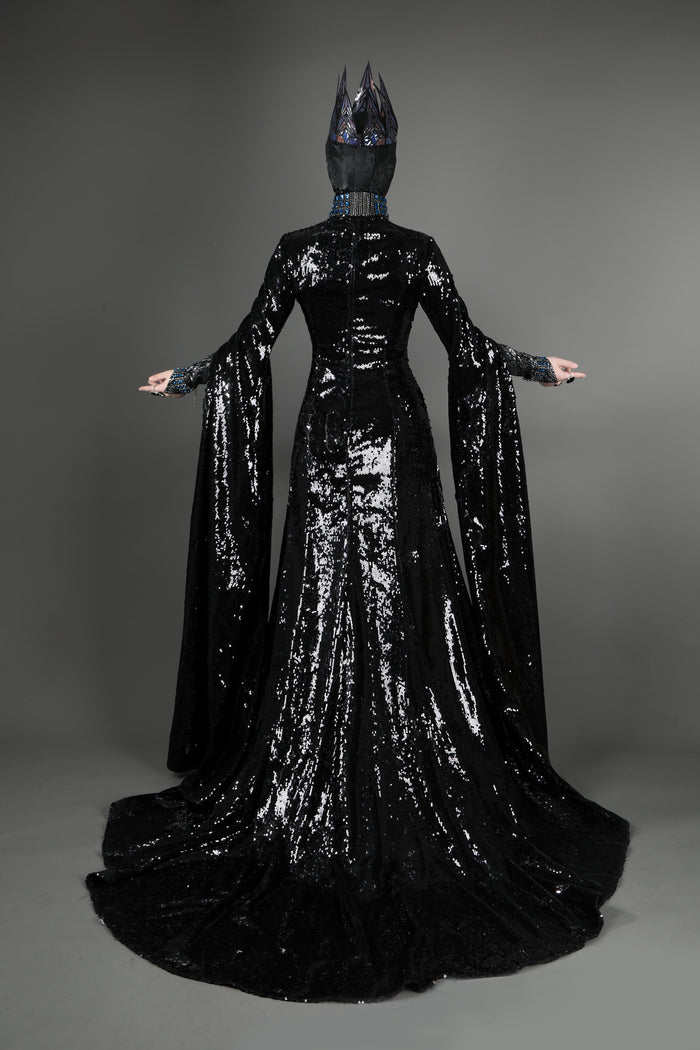 Evil Queen Costume - Snow White Villain Cosplay Full Set - Halloween Bodysuit