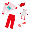 Holiday Christmas doll outfit pajamas