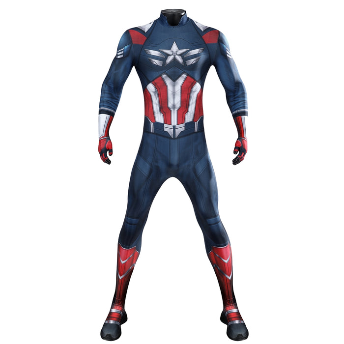 Falcon Captain America Jumpsuit - Sam Wilson Costume - Captain America 4 Bodysuit
