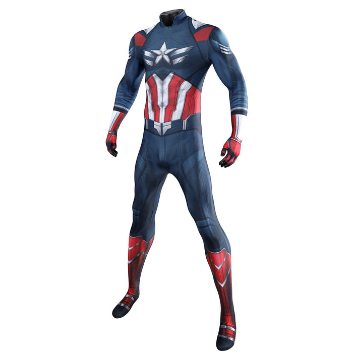 Falcon Captain America Jumpsuit - Sam Wilson Costume - Captain America 4 Bodysuit