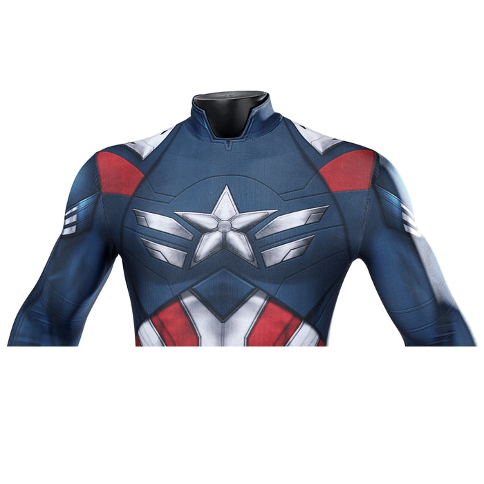 Falcon Captain America Jumpsuit - Sam Wilson Costume - Captain America 4 Bodysuit