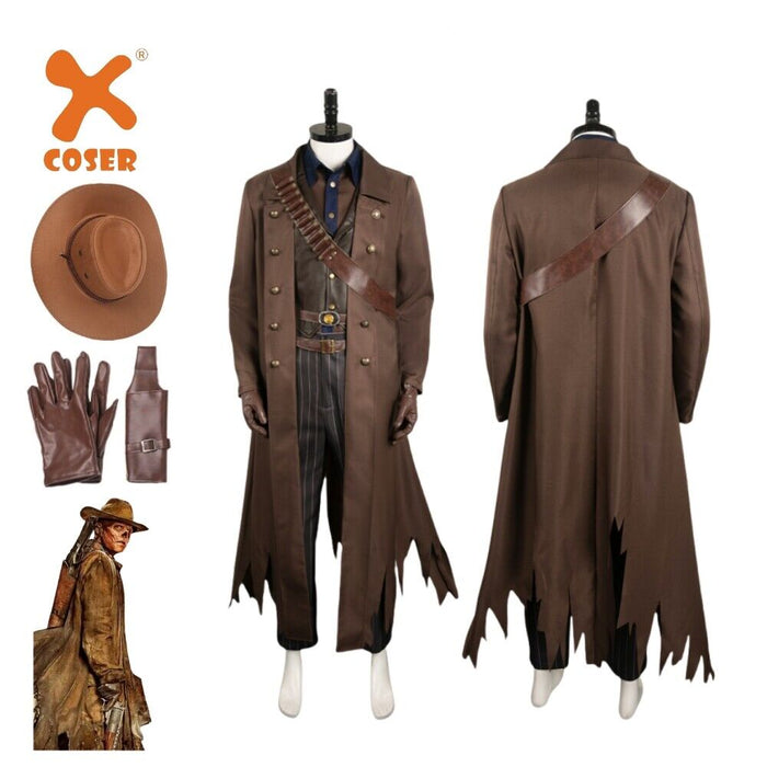 Fallout Ghoul Costume Outfit - Men Costume Hat Belt Set - Xmas Full Set
