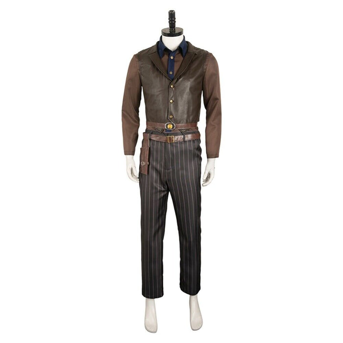 Fallout Ghoul Costume Outfit - Men Costume Hat Belt Set - Xmas Full Set