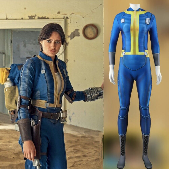 Fallout Lucy Costume Bodysuit - Women Uniform Suit - Adult Kids Full Set