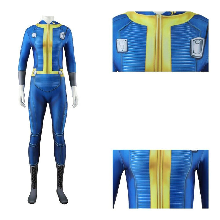Fallout Lucy Costume Bodysuit - Women Uniform Suit - Adult Kids Full Set