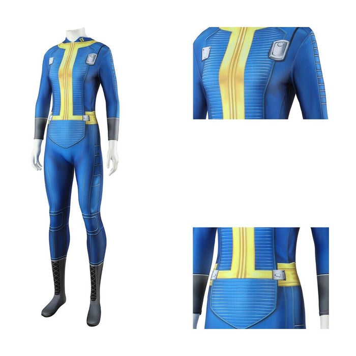 Fallout Lucy Costume Bodysuit - Women Uniform Suit - Adult Kids Full Set