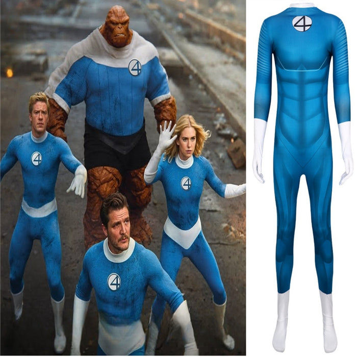 Fantastic Four Bodysuit - Adults & Kids Halloween Cos - Superhero Outfit