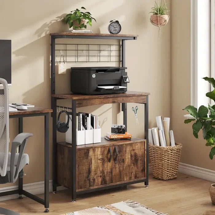 Fields Bakers Rack With Cabinet Canva Home
