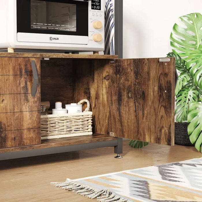 Fields Bakers Rack With Cabinet Canva Home