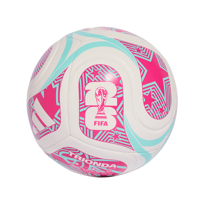 adidas FIFA World Cup 26™ Trionda Club Ball | White / Flash Aqua / Shock Pink