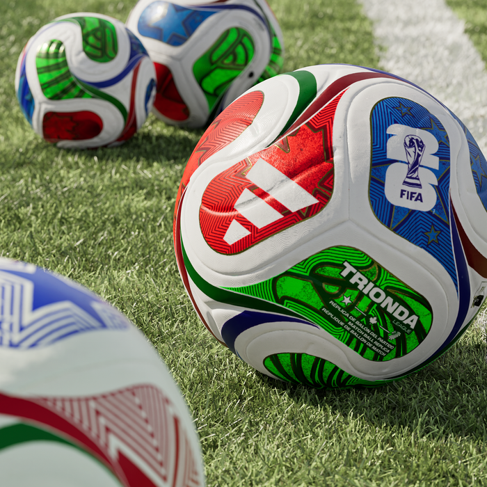adidas FIFA World Cup 26™ Trionda League Ball | White / Royal Blue / Solar Blue / Power Red