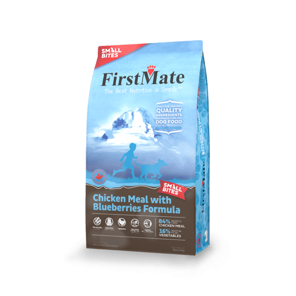 FirstMate Grain Free Limited Ingredient Diet Chicken Meal with Blueberries Formula Small Bites Dry Dog Food