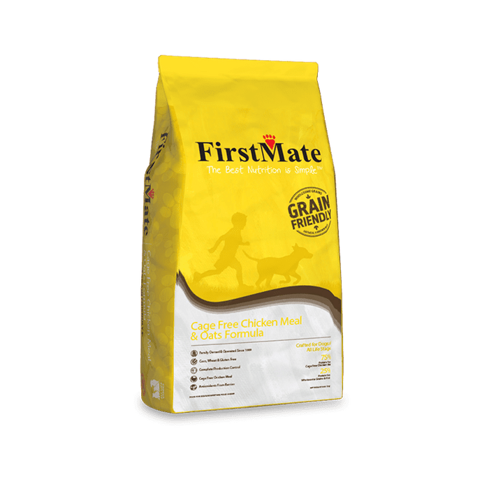 FirstMate Grain Friendly Cage Free Chicken Meal & Oats Formula Dry Dog Food