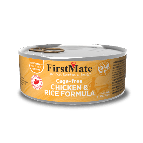 FirstMate Grain Friendly Cage-Free Chicken with Rice Canned Cat Food