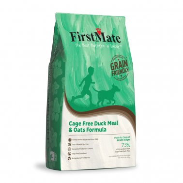 FirstMate Grain Friendly Cage-Free Duck & Oats Formula Dry Dog Food