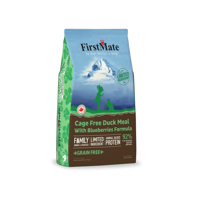 FirstMate Limited Ingredient Cage-Free Duck with Blueberries Dry Cat Food