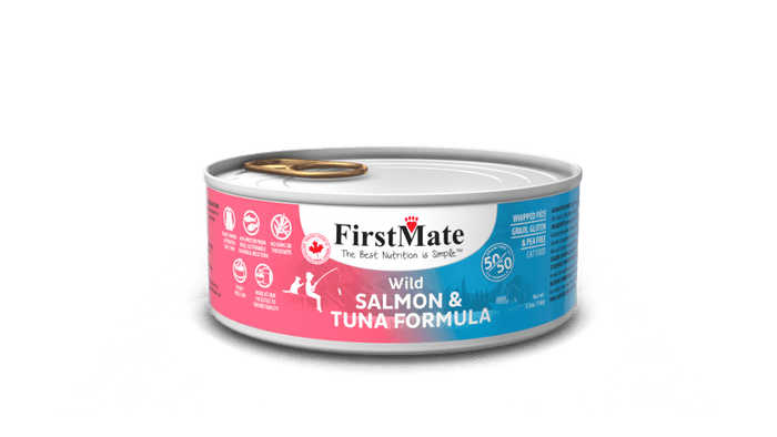 FirstMate Wild Salmon & Wild Tuna 50/50 Formula Canned Cat Food