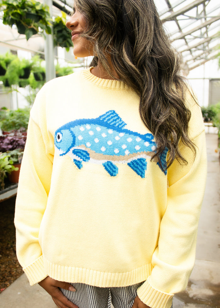 Fish Stories Crewneck Sweater