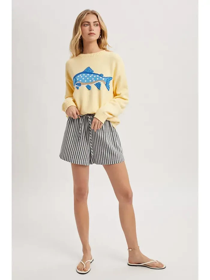 Fish Stories Crewneck Sweater