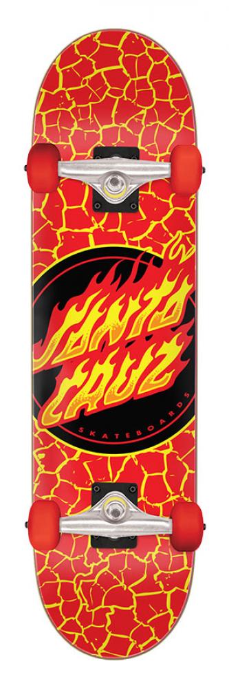 Flame Dot Large Complete Skateboard 8.25