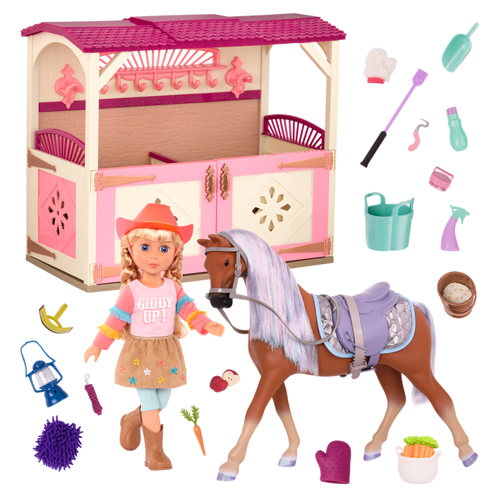 Floe & Equestrian Playset - Glitter Girls