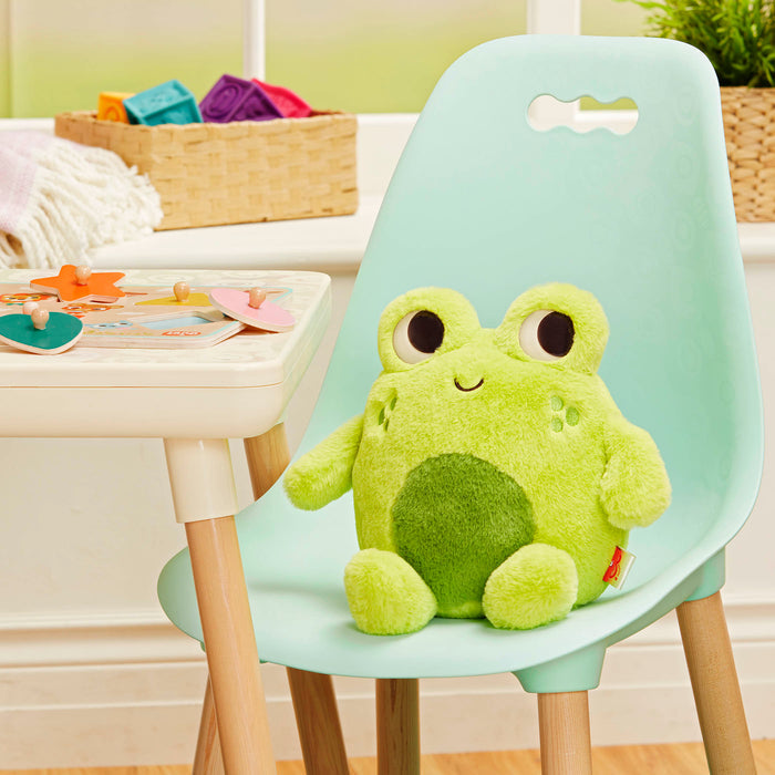 Plush frog.