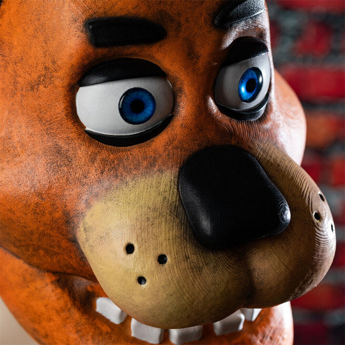 FNAF Freddy Fazbear Mask - Full Head Replica - Halloween Horror Prop