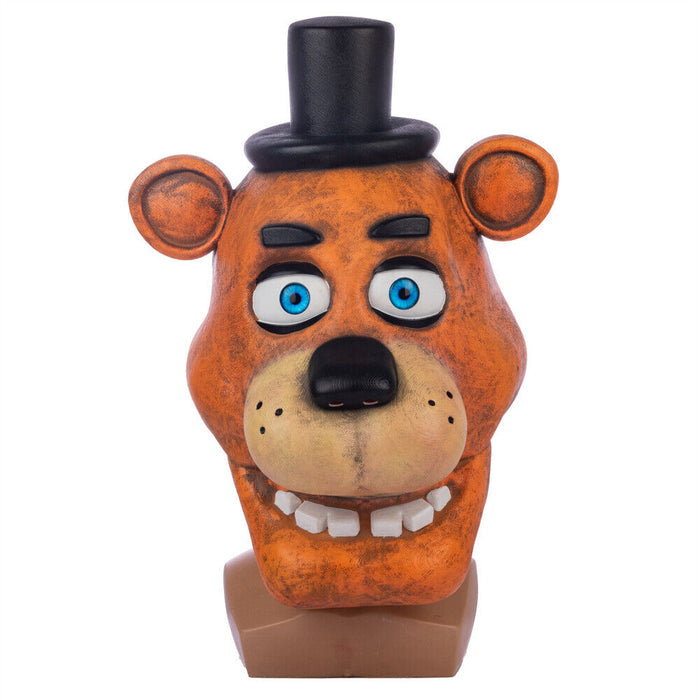 FNAF Freddy Fazbear Mask - Full Head Replica - Halloween Horror Prop