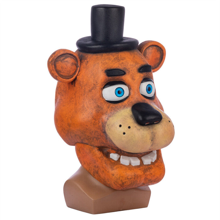 FNAF Freddy Fazbear Mask - Full Head Replica - Halloween Horror Prop