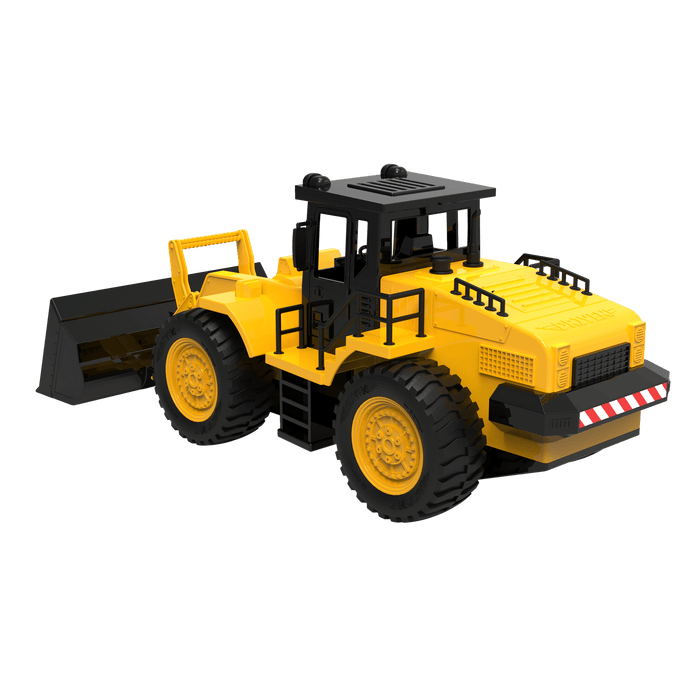Yellow front end loader toy truck for kids construction toys