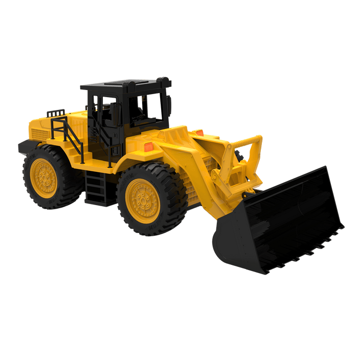 Yellow front end loader toy truck for kids construction toys