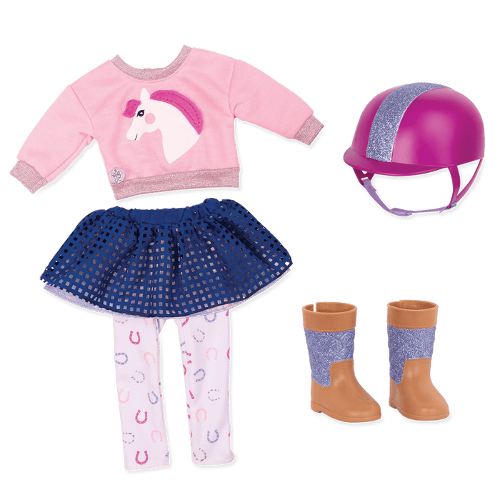 Equestrian outfit for 14-inch doll
