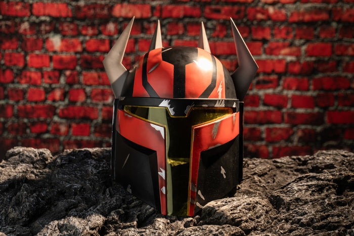 Gar Saxon Helmet - SW Mandalorian Resin Replica - Adult Halloween Prop