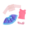Cardigan outfit for 14-inch doll