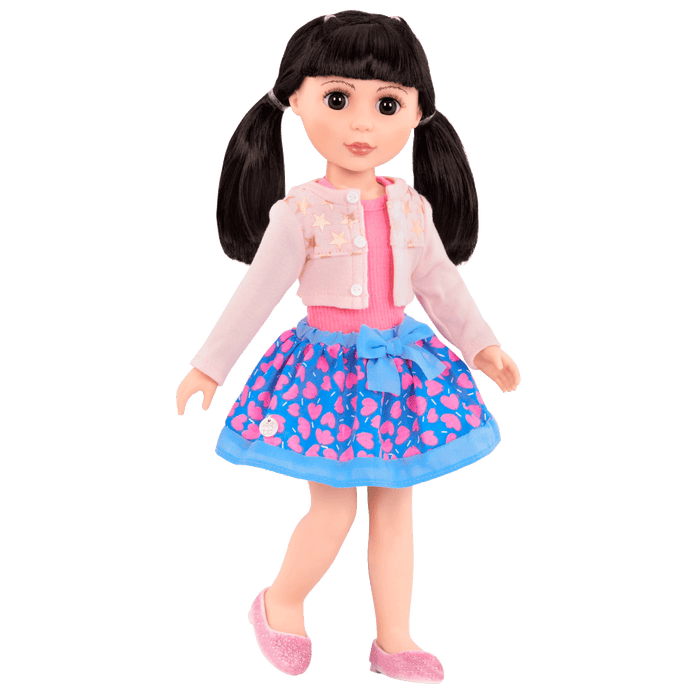 Cardigan outfit for 14-inch doll