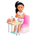 14-inch doll with breakfast playset